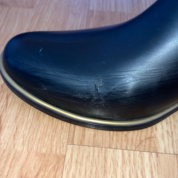 Black Kate Spade Rain Boots like new - Picture 4 of 6